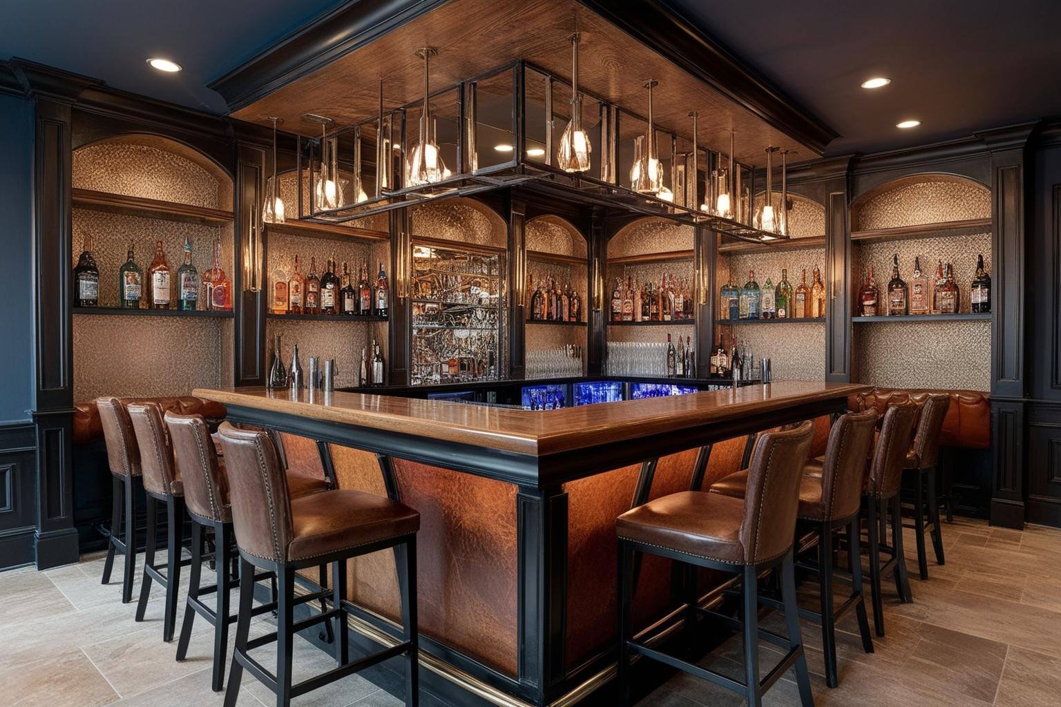 Top Bar Interior Design Ideas - Transform Your Space | Paintit.ai - 1