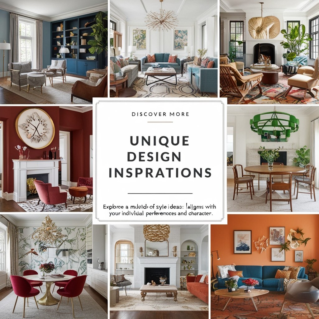 Modern interior with personalized moodboard and layered decor